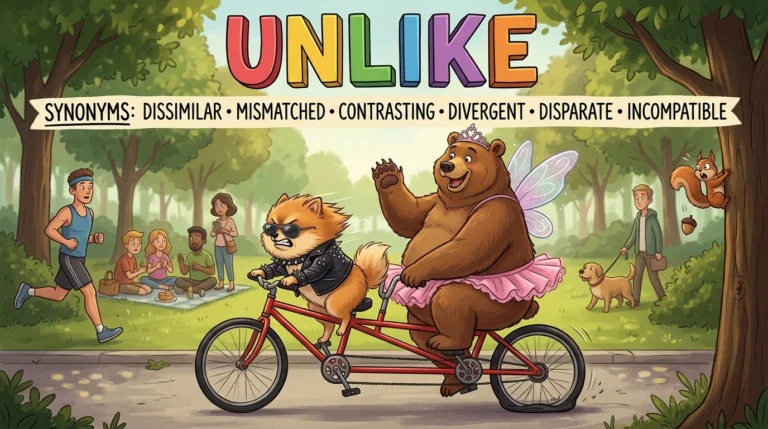 synonyms for unlike