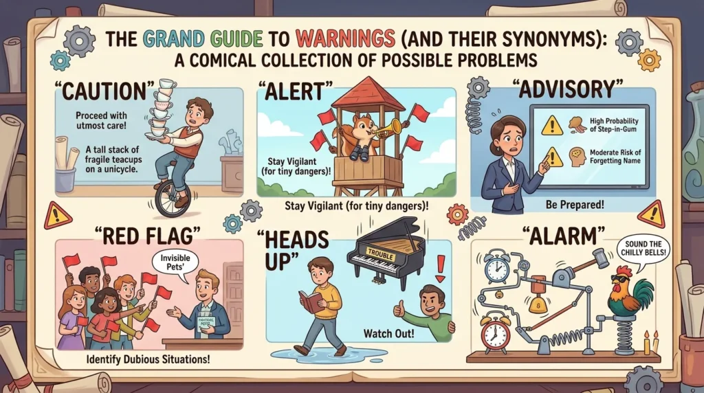 synonyms for warning